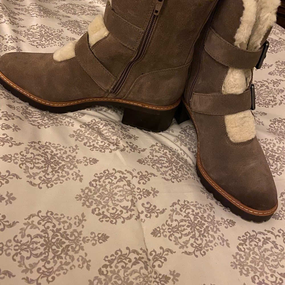 Naturalizer Tristan Sweet Wood suede boots - Picture 3 of 7